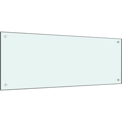 vidaXL Dosseret de cuisine Blanc 100x40 cm Verre trempé