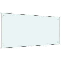 vidaXL Dosseret de cuisine Blanc 100x50 cm Verre trempé
