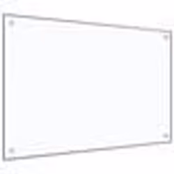 vidaXL Dosseret de cuisine Transparent 90x60 cm Verre trempé