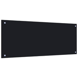 Dosseret de cuisine Noir 100x40 cm Verre trempé