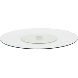 Assiette de service rotative Transparent 60 cm Verre trempé