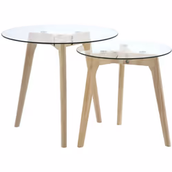 Cet ensemble de tables d'appoint présente un design élégant qui rehaussera le décor existant dans votre espace de vie. Les de ...