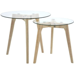 Vidaxl - Ensemble de tables d'appoint 2 pcs Verre trempé