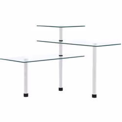 Avec cette étagère d'angle à 3 niveaux, chaque petit espace peut être utilisé à bon escient. Cette unité de rangement offre u ...