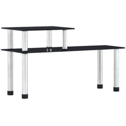 Vidaxl - tagère de cuisine Noir 45x16x26 cm Verre trempé