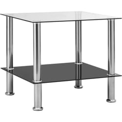 Vidaxl - Table d'appoint Transparent 45x50x45 cm Verre trempé