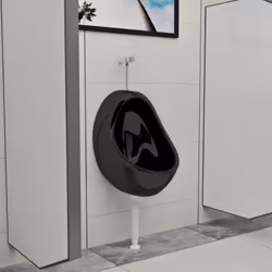 Cet urinoir suspendu en céramique de qualité supérieure se caractérise par un design épuré, qui conviendra parfaitement à tou ...