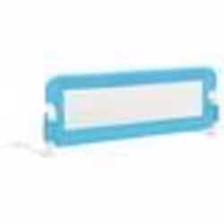 vidaXL Barrière de sécurité de lit d'enfant Bleu 120x42 cm Polyester - TU