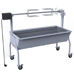 VidaXL 250028 barbecue et grill Chariot Charbon de bois (combustible) Argent