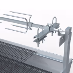 VidaXL 250028 barbecue et grill Chariot Charbon de bois (combustible) Argent