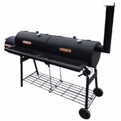 Ce barbecue à fumoir est une combinaison d'un barbecue traditionnel et d'un fumoir. Il vous permet de griller, de fumer, de r ...