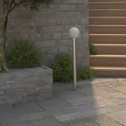 Ce lampadaire moderne mesure 110 cm en hauteur ce qui le rend idéal pour éclairer votre jardin, cour, allée ou entrée. La lam ...