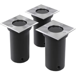 Vidaxl - Lampes encastrées au sol d'extérieur 3 pcs Carré