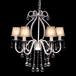 vidaXL Lustre Néo Baroque Plafonnier 6 Feux 2300 Pampilles Cristal Suspension 60338