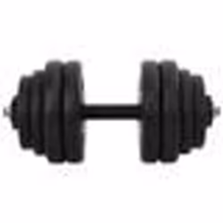 vidaXL 1 x Haltère 15 kg - TU