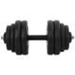 vidaXL 1 x Haltère 15 kg - TU