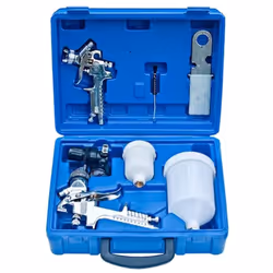 Description générale Grâce à son design ergonomique, le pistolet à peinture professionnel est parfaitement maniable. Il convi ...