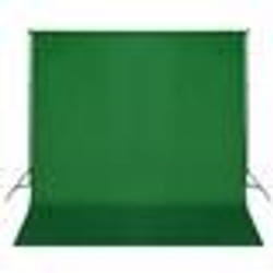 vidaXL Système de support de toile de fond 600 x 300 cm Vert - TU