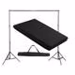 vidaXL Système de support de toile de fond 300 x 300 cm Noir - TU