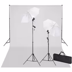 Cet ensemble convient aux studios photo ou vidéo. Il consiste en un système d'arrière-fond complet. Le système est livré avec ...
