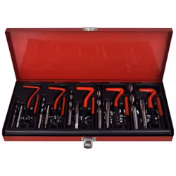 Description générale Ce kit de réparation de filetage est conçu pour réparer ou remplacer les filetages internes endommagés o ...