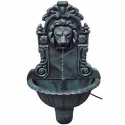 vidaXL Fontaine murale Design de tête de lion - TU
