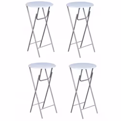 Cet ensemble de 4 tables pliantes a une construction de haute qualité. Notre table de bar a un dessus de table durable en MDF ...