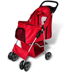 Vidaxl - Poussette pour chiens Rouge