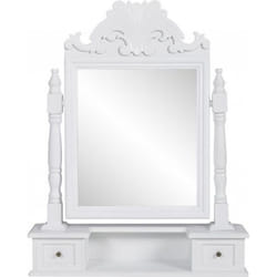 vidaXL Coiffeuse avec miroir pivotant rectangulaire MDF