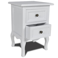VidaXL 60637 Table de nuit et table de chevet Blanc