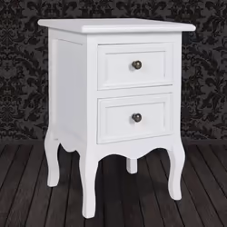 VidaXL 60637 Table de nuit et table de chevet Blanc - Vue supplémentaire 4