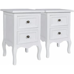 VidaXL 60638 Table de nuit et table de chevet Blanc