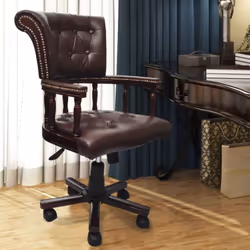 Cette chaise magnifiquement conçue sera un point de mire dans votre bureau ou votre maison. Fabriquée en tissu de mélange de  ...