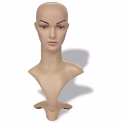 Cette tête de mannequin peut être utilisée pour présenter des perruques, ornements, chapeaux, lunettes de soleil à travers la ...