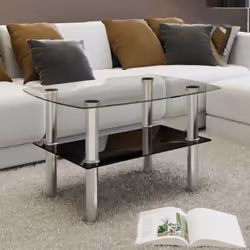 Cette table basse / table d'appoint en verre peut être placée à l'emplacement commercial tel que la cantine, le café, le bar, ...