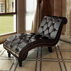 Vidaxl - Chaise longue Marron Similicuir