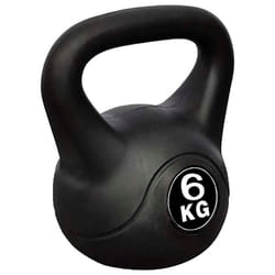 Poids kettlebell 6 kg revêtement plastique 90388