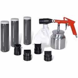 Ce kit de sablage de haute qualité est livré avec 3 bouteilles de poudre d'oxyde d'aluminium et 4 buses. Ce kit est idéal pou ...