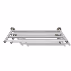VidaXL 140334 porte-serviettes et anneau porte-serviettes Support de serviette Mural Acier inoxydable