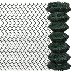 Vidaxl - Clôture à mailles losangées Acier 1x15 m Vert