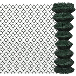 Vidaxl - Clôture à mailles losangées Acier 1,25x15 m Vert