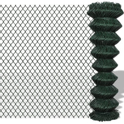 Vidaxl - Clôture à mailles losangées Acier 1,5x15 m Vert