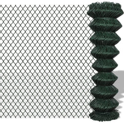 Vidaxl - Clôture à mailles losangées Acier 1,5x25 m Vert