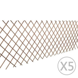 vidaXL Clôture en treillis de saule 5 pcs 180x90 cm - TU