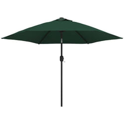 Parasol vert 3 m mât en acier vidaXL