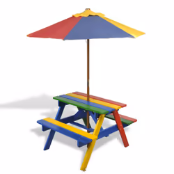 VidaXL 40773, Bleu, Rouge, Jaune, Vert