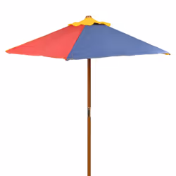 VidaXL 40773 table de jardin Bleu, Rouge, Jaune, Vert