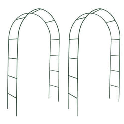 vidaXL Arche de jardin 2 pcs pour plantes grimpantes - TU