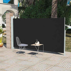 vidaXL Auvent latéral de patio 160x300 cm Noir - TU