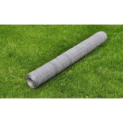 vidaXL Grillage pour volière Acier galvanisé 25 x 0,5 m Argenté